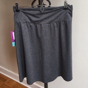 Tranquility by Colorado Black Stretch Stripe Skirt